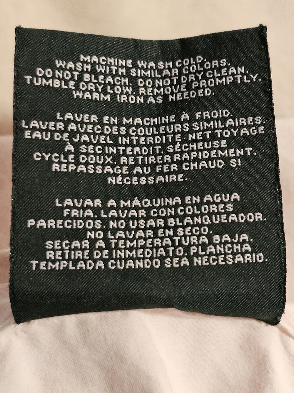 Ralph Lauren Pale Pink Damask Flat Sheet - Full Size